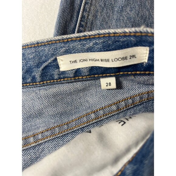 Denim Forum Jeans The Joni High Rise Loose 29L Ladies Buttonfly Size 28 - Picture 7 of 9